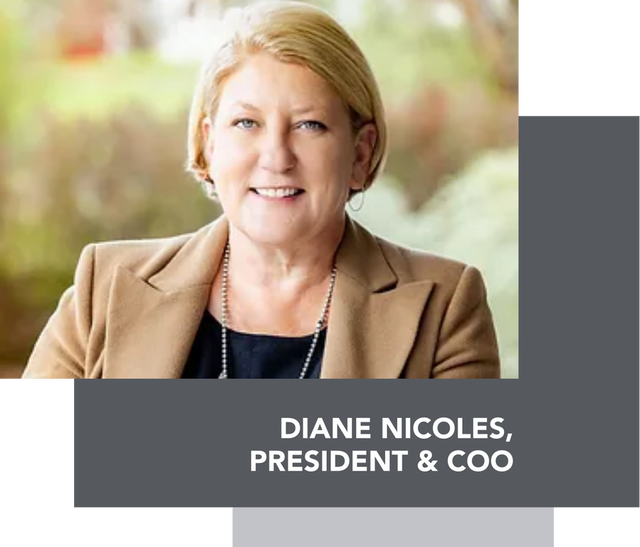 Headshot of our President, Diane Nicoles